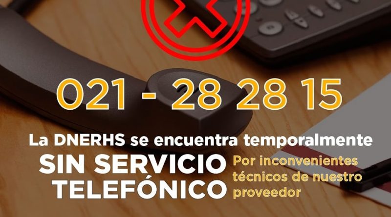 Sin servicio telefónico